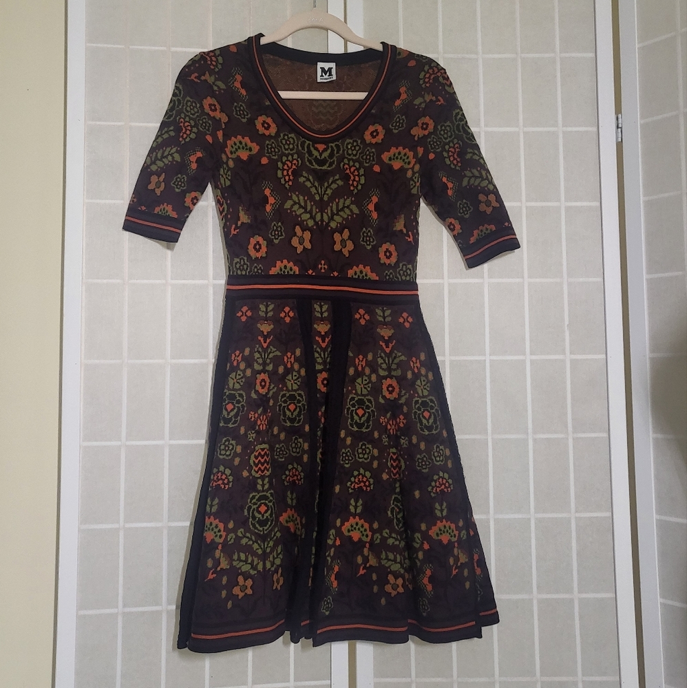MISSONI Cotton Knit Lace Dress Sz 38